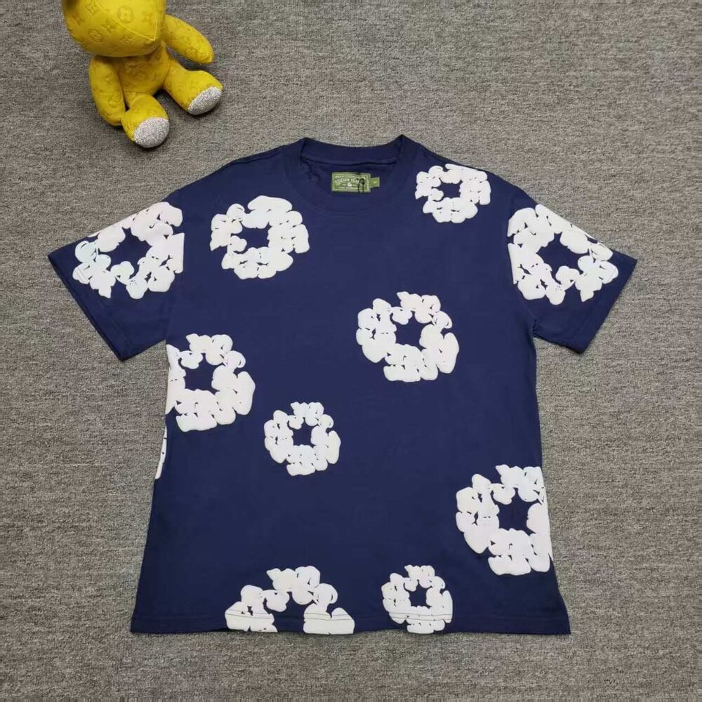 Denim Tears Blue Short sleeved Casual T-shirt